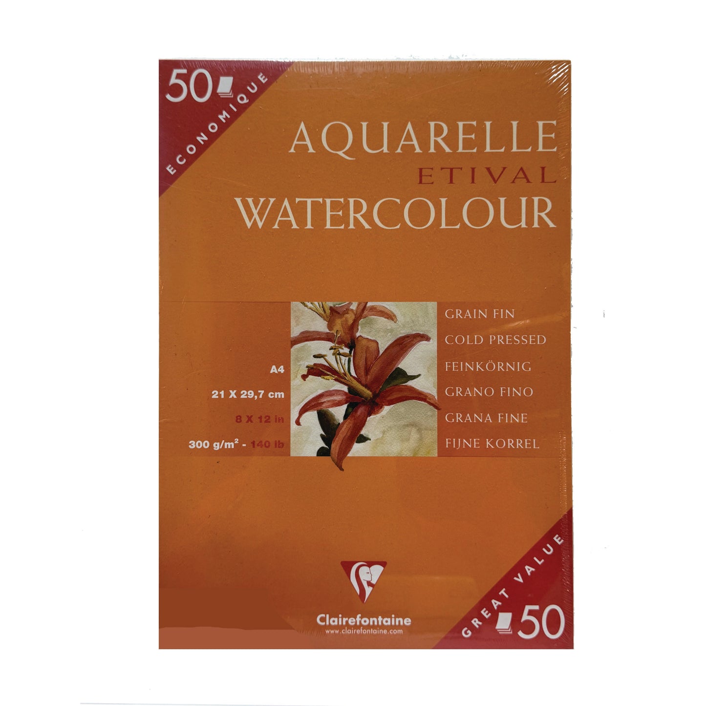 Aquarelle Etival Water Color - A4 Size 50 Pages