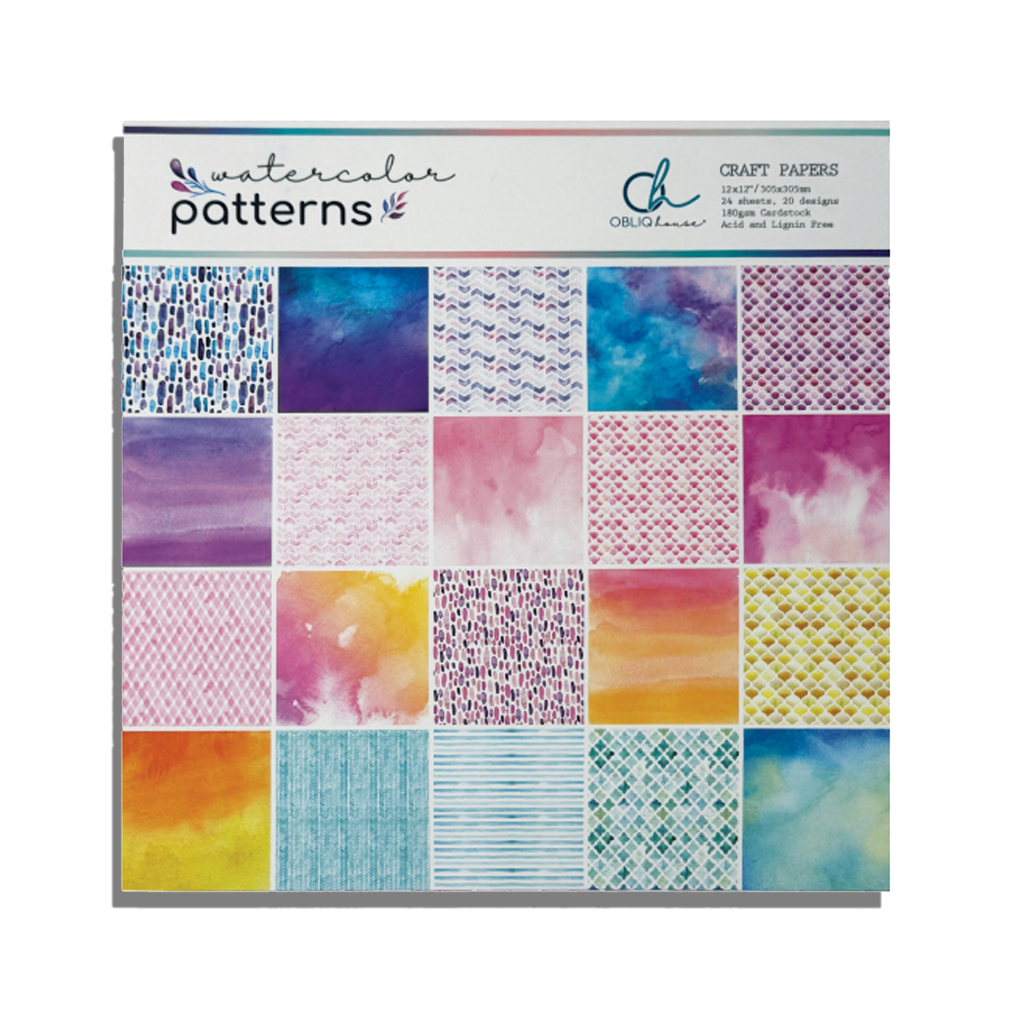 Craft Papers - Watercolor Patterns
