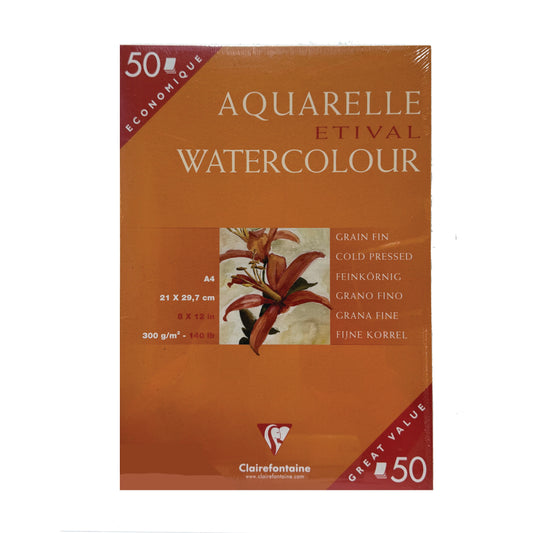 Aquarelle Etival Water Color - A4 Size 50 Pages
