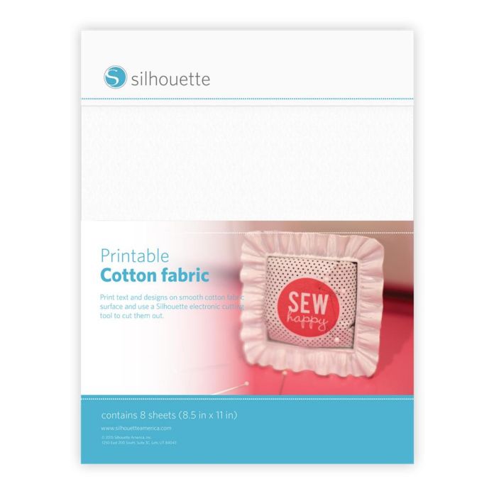 Cotton Fabric Printable Canvas Sticker