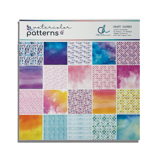 Craft Papers - Watercolor Patterns