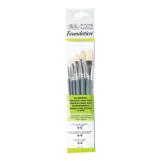 WINSOR & NEWTON OIL FOUNDATION 6 PCS SET
