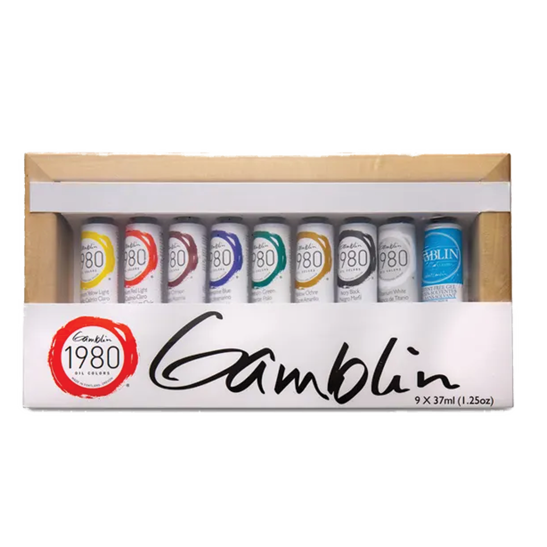 Gamblin 1980 Oil Colors Set 1980 Set 9x11 ML