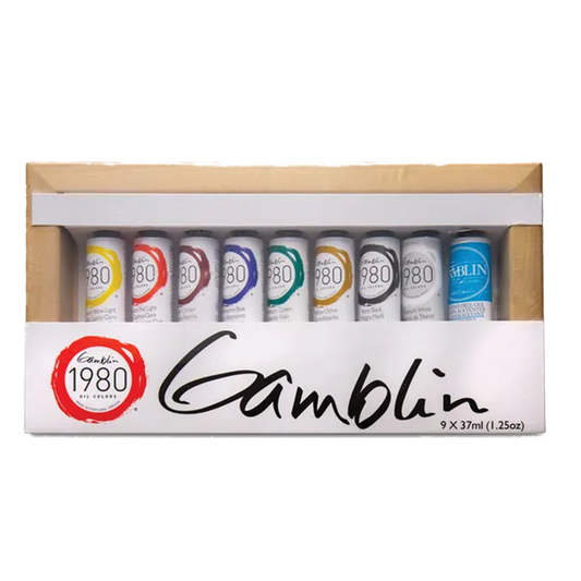 Gamblin 1980 Oil Colors Set 1980 Set 9x11 ML